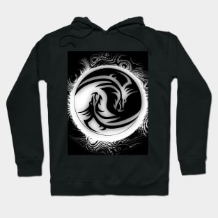 Yin and Yang Dragons Hoodie